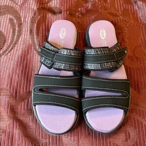 Anna Sui Black and Purple Sandals